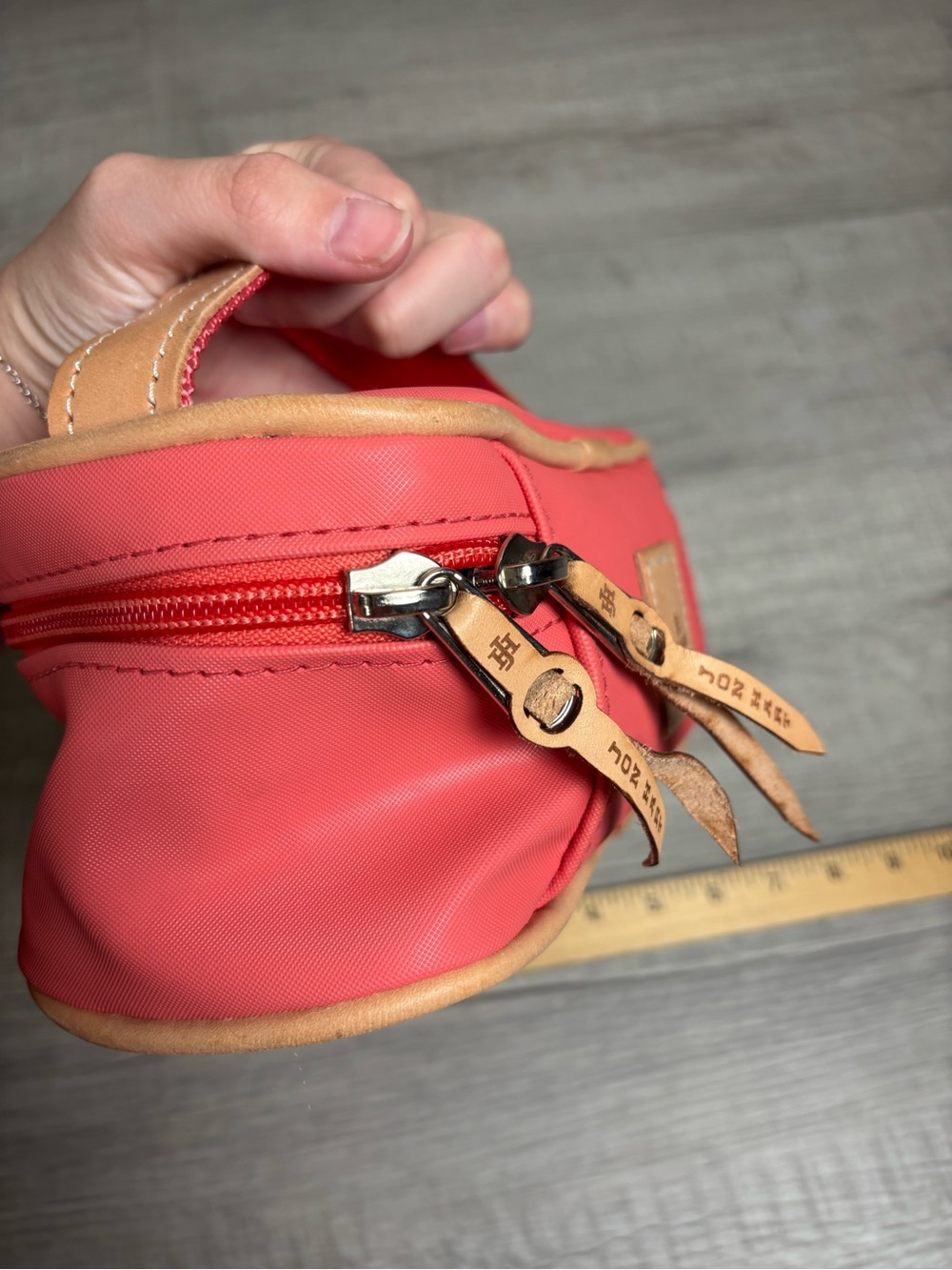 Jon Hart Mini Makeup Bag Coral - Picture 3 of 9